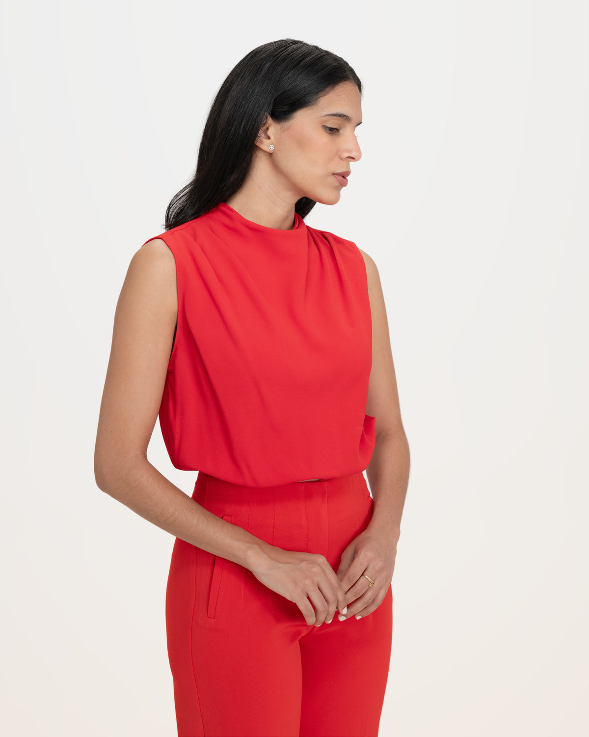 Trousers 15-5697 in Rojo, detail