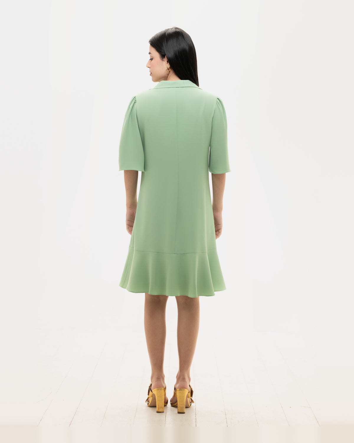 Dress 15-6020 in Verde, back